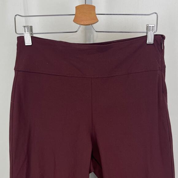 ATHLETA Wander Slim Ankle Pants Maroon Wine Burgundy Red 486209 10T 10 Tall - Picture 4 of 10